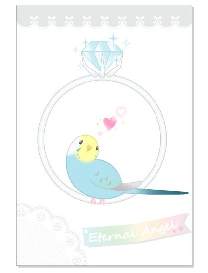 Budgie Budgerigar Parakeet Postcard - Boutique SWEET BIRDIE