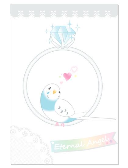Budgie Budgerigar Parakeet Postcard - Boutique SWEET BIRDIE