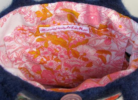 Wool Felted Bag Lovebird - Boutique Sweet Birdie