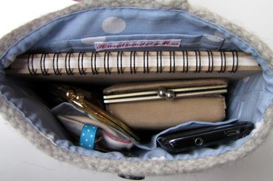 Lovebird Wool Felted Clutch Bag Purse - Boutique Sweet Birdie