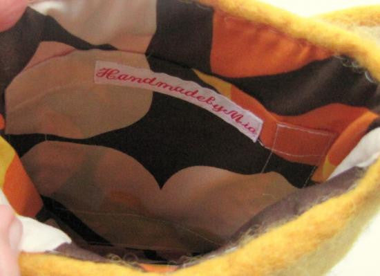 Owl Wool Felted Pochette Bag Purse - Boutique Sweet Birdie