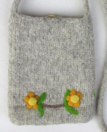 Budgie Budgerigar Parakeet Wool Felted Pochette Bag Purse - Boutique Sweet Birdie