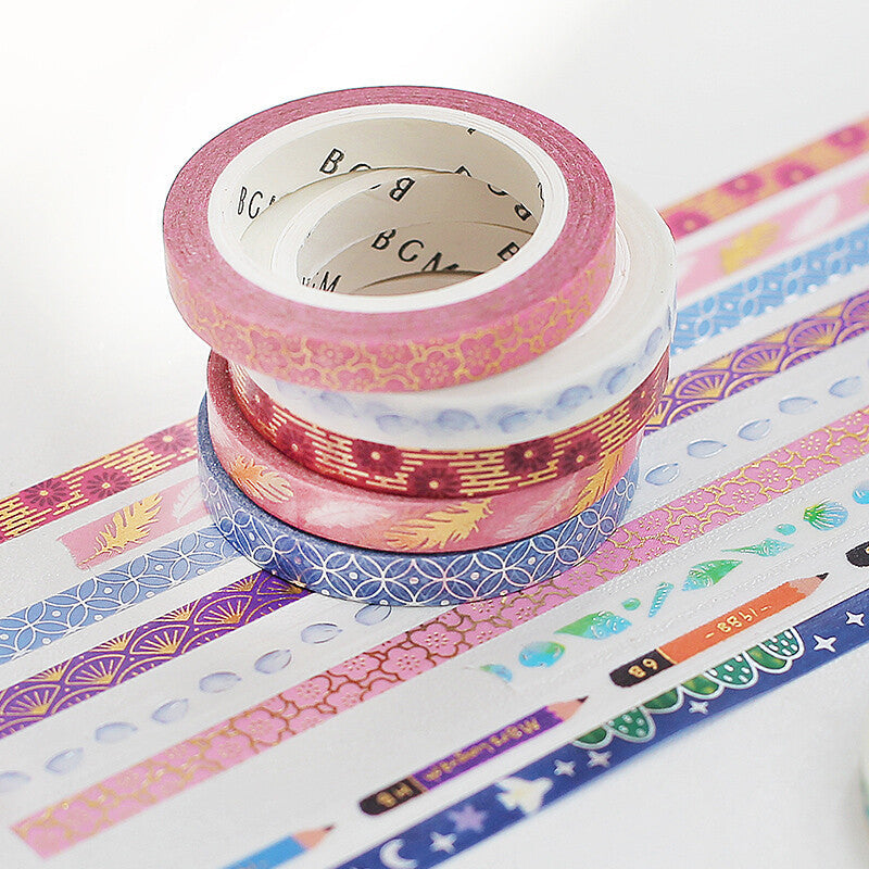 Bird & Starry Sky Glitter Washi Tape Masking Tape