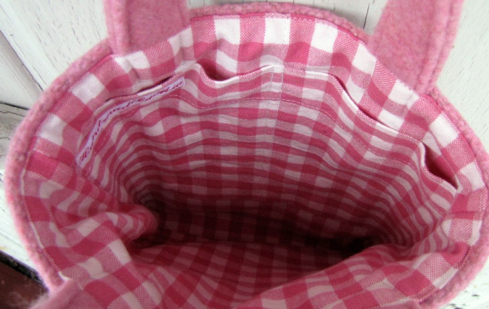 Budgie Budgerigar Parakeet Needle Felted A5 Tote - Boutique Sweet Birdie