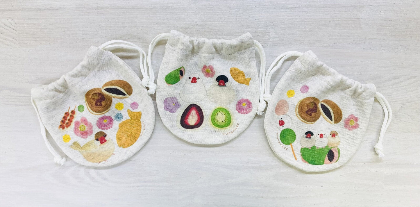 Java Sparrow Drawstring Bag Mini Size