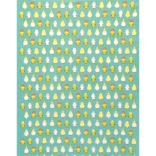 Budgie Cockatiel Lovebird Tenugui Handkerchief Cloth