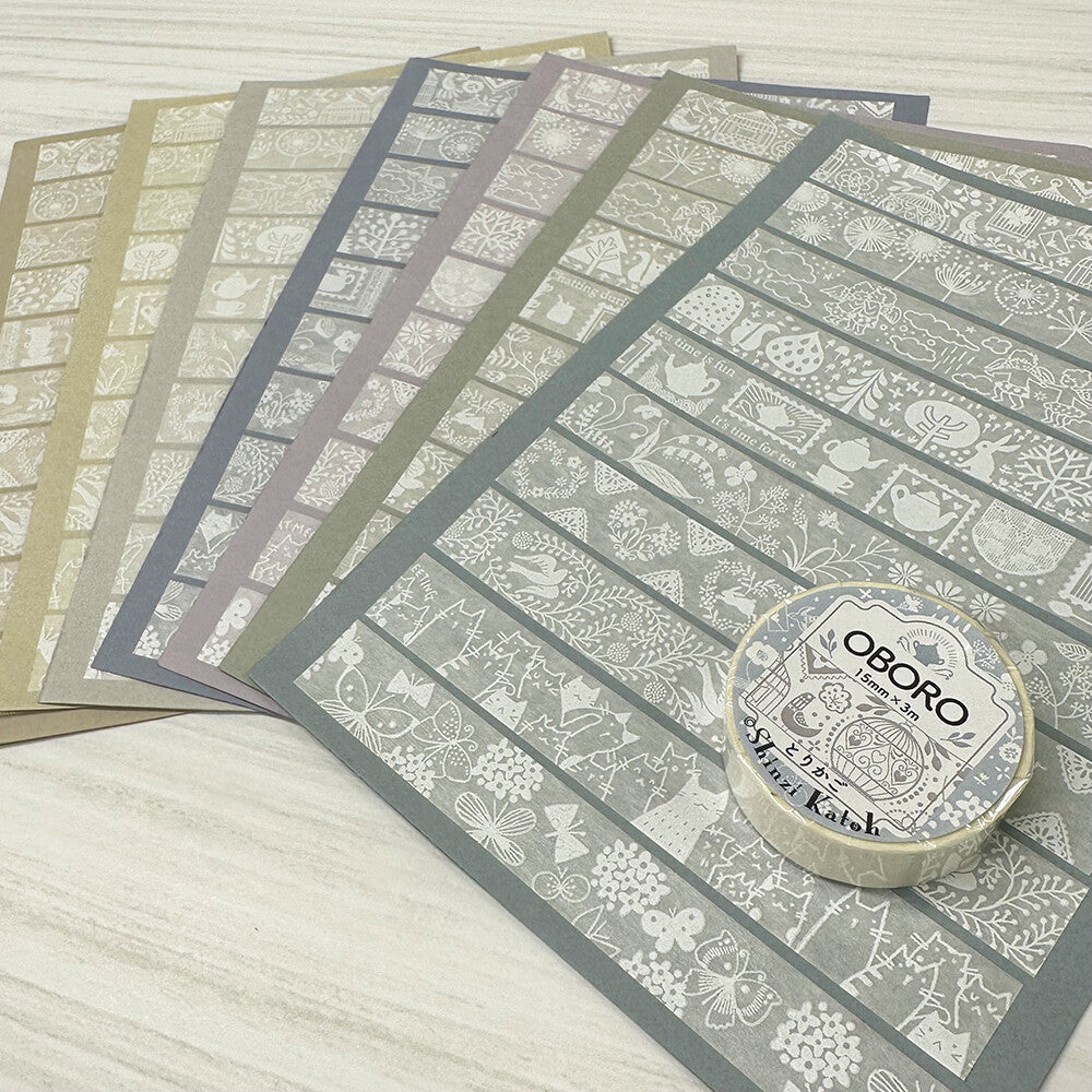 Bird White Masking Tape Japanese Washi Tape