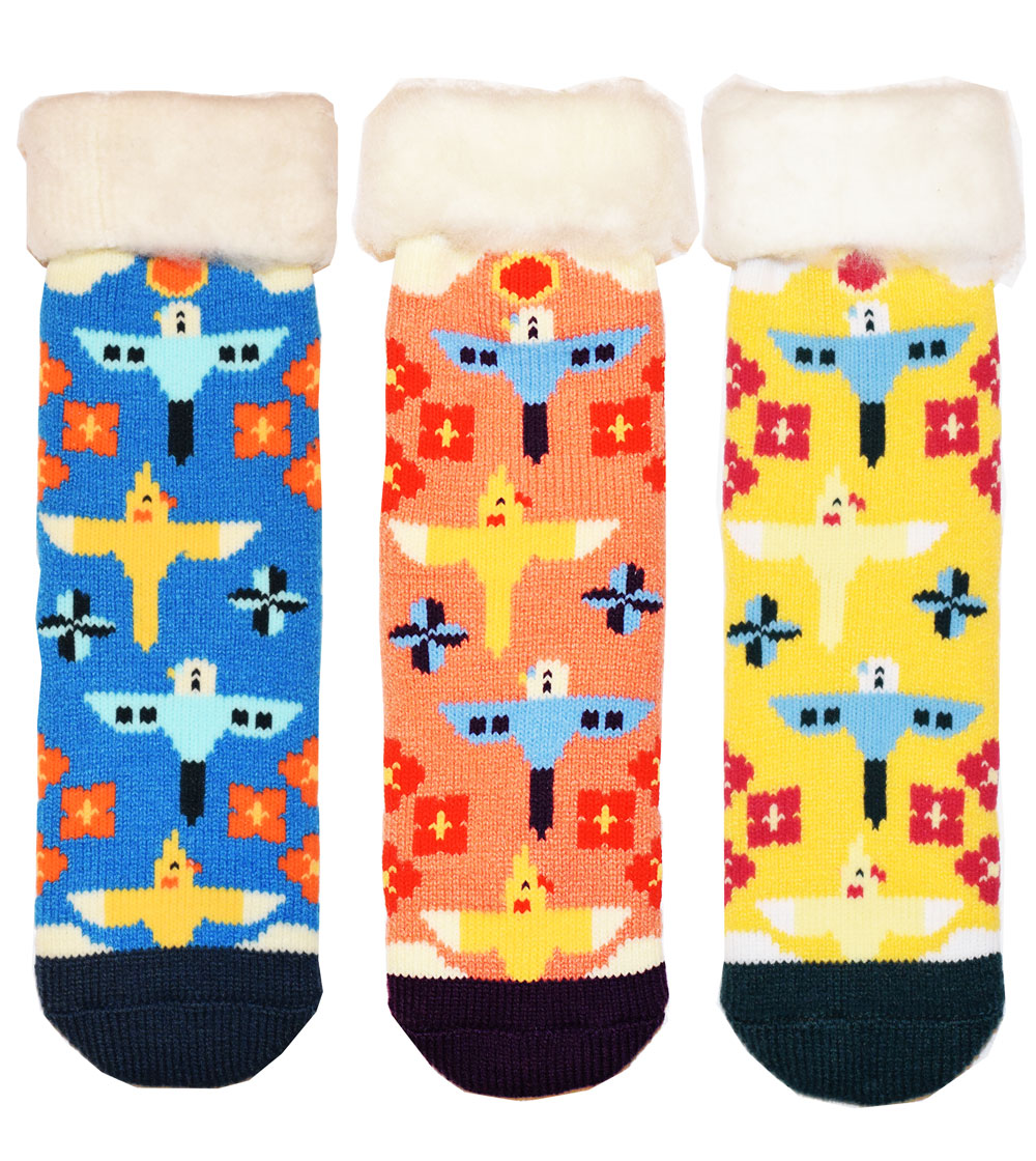 Flying Budgie & Cockatiel Room Socks - Boutique Sweet Birdie