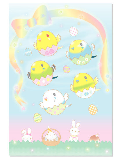 Budgie Budgerigar Parakeet Postcard Pom-102 - Boutique SWEET BIRDIE