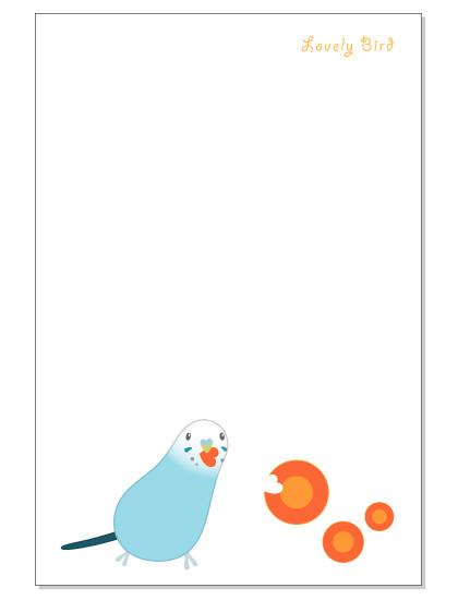 Budgie Budgerigar Parakeet Postcard - Boutique SWEET BIRDIE