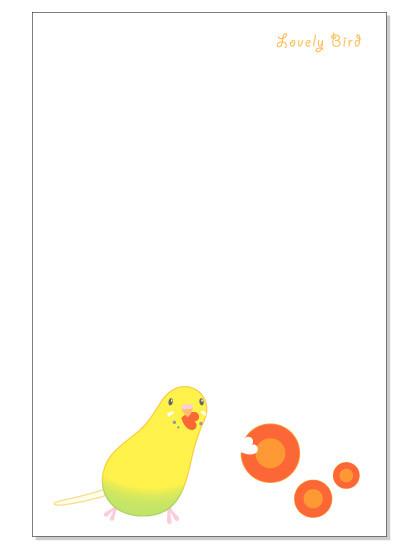 Budgie Budgerigar Parakeet Postcard - Boutique SWEET BIRDIE