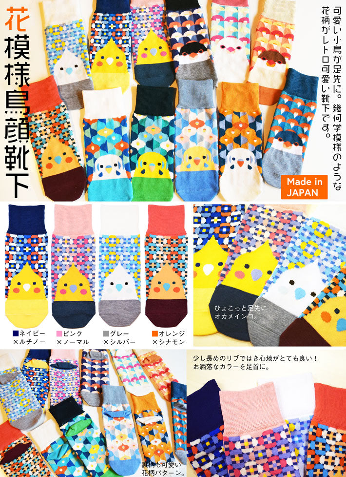 Budgie Budgerigar Parakeet Socks - Boutique Sweet Birdie