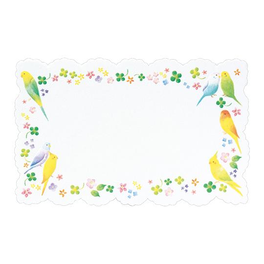 Sets of 12 Mini Message Card Budgie Budgerigar Parakeet Cockatiel Lovebird - Boutique SWEET BIRDIE