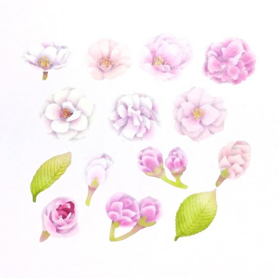 Cherry Blossom Stickers Japanese Washi Roll Stickers - Boutique SWEET BIRDIE