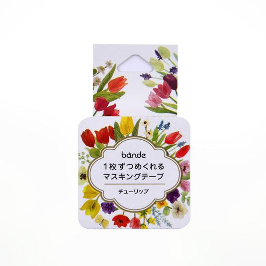 Tulip Wreath Japanese Washi Roll Stikcers - Boutique SWEET BIRDIE