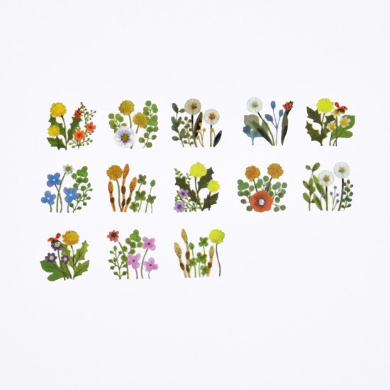 Dandelion Wreath Japanese Washi Roll Stickers