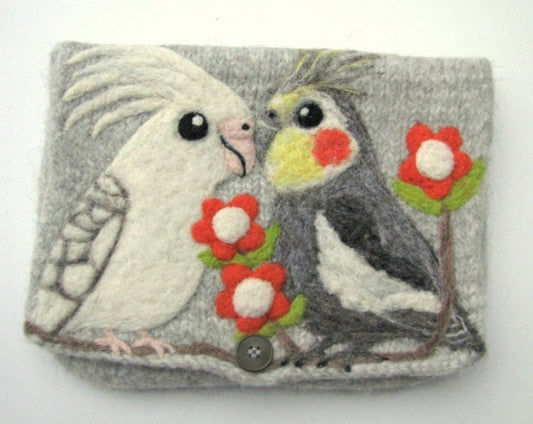 Cockatiel Clutch Bag Purse - Boutique Sweet Birdie