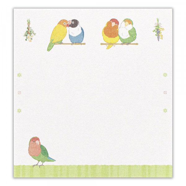 Lovebird Memo Pad