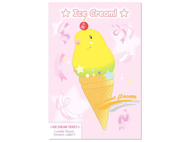 Budgie Budgerigar Parakeet Postcard Pom-010 - Boutique SWEET BIRDIE