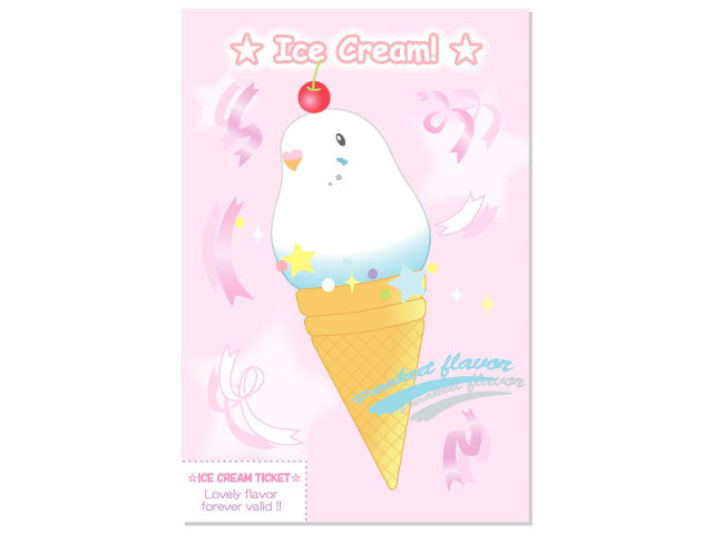 Budgie Budgerigar Parakeet Postcard Pom-011 - Boutique SWEET BIRDIE