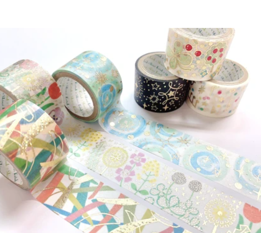 Stars Gold Glitter Japanese Washi Tape Shinzi Katoh Design