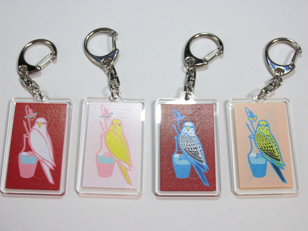 Budgie Budgerigar Parakeet Key Holder - Boutique SWEET BIRDIE