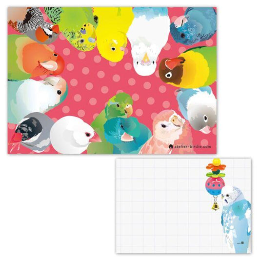 Memo Pad Zebra Finch Budgie Budgerigar Parakeet Pacific Parrotlet Lovebird Bourke's Parakeet Java Sparrow - Boutique SWEET BIRDIE
