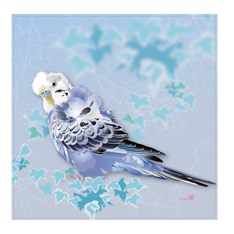 Japanese Crested Budgie Hand Towel Cloth