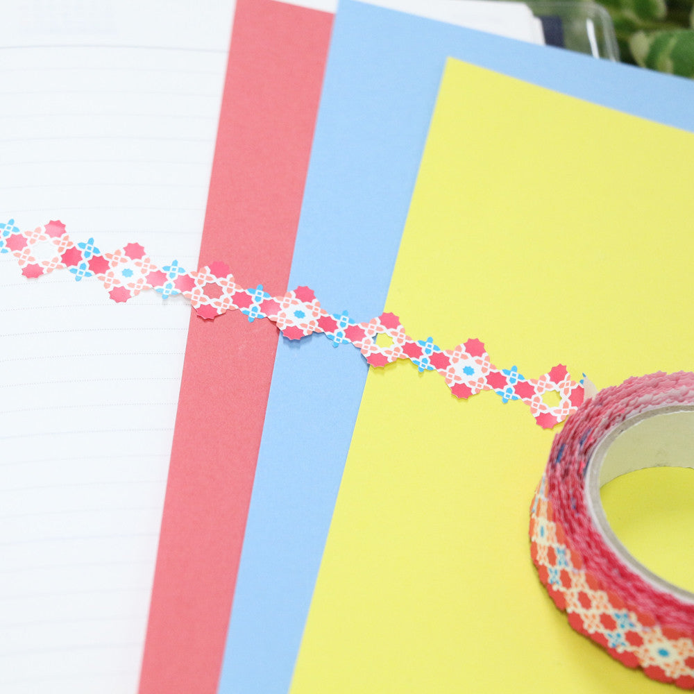 Lace Deco Tape Stitch Pink Pavilio Standard Size - Boutique SWEET BIRDIE