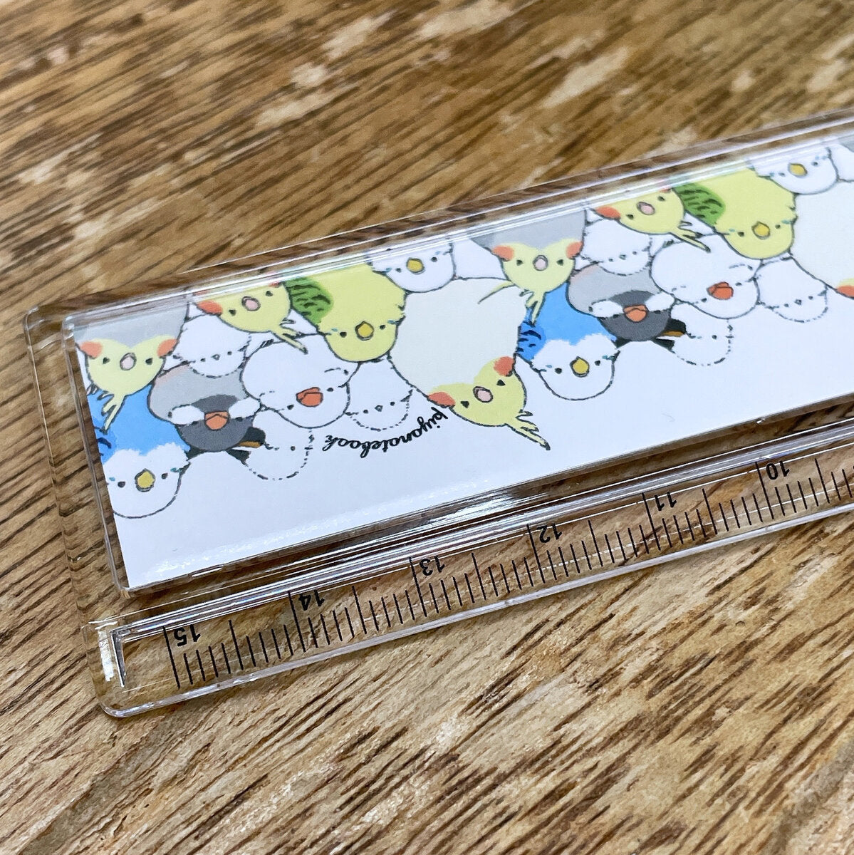 Long-tailed Tit Java Sparrow Budgie Cockatiel Ruler 15cm