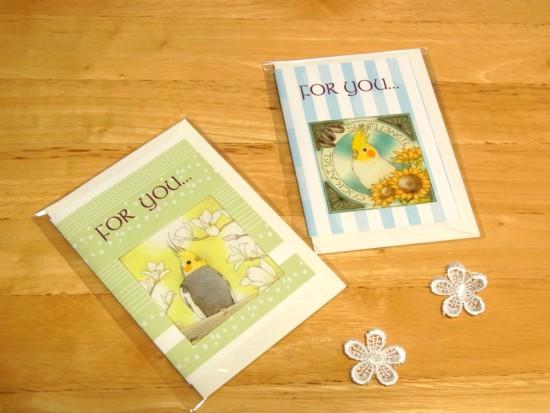 Cockatiel Message Card Note Card - Boutique SWEET BIRDIE