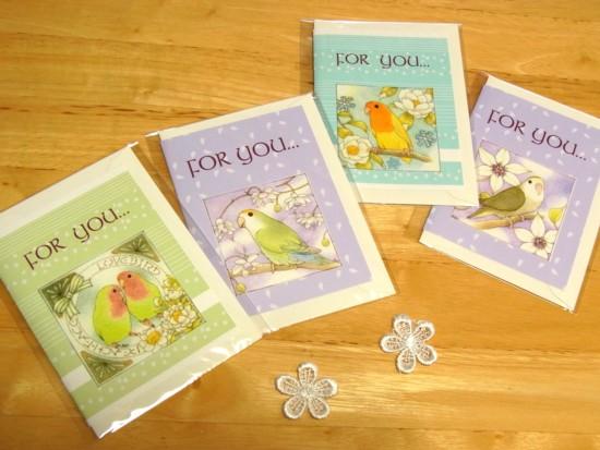 Lovebird Message Card Note Card - Boutique SWEET BIRDIE