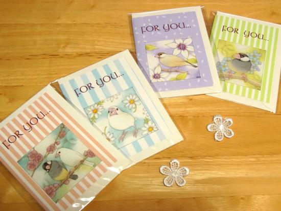 Java Sparrow Message Card Note Card - Boutique SWEET BIRDIE