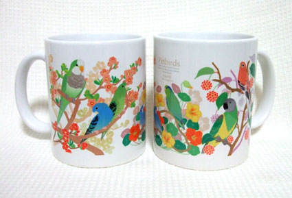 マグカップ ペットバード小型 2 - 小鳥雑貨専門のお店 スウィート・バーディー・ブティック