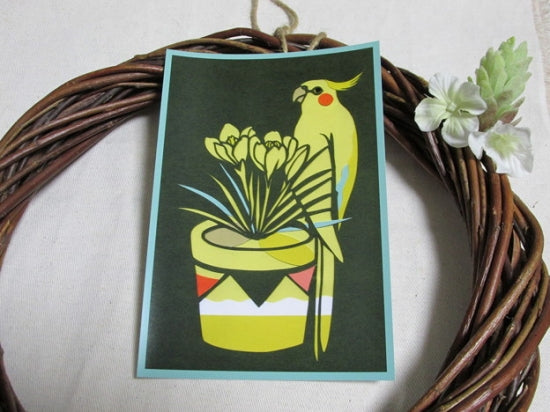 Cockatiel Postcard Yukie-9 - Boutique SWEET BIRDIE