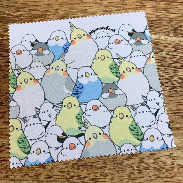 Budgie Budgerigar Parakeet Cockatiel Java Sparrow Finch Long-tailed Tit Lens Cloth Microfiber Cloth - Boutique Sweet Birdie