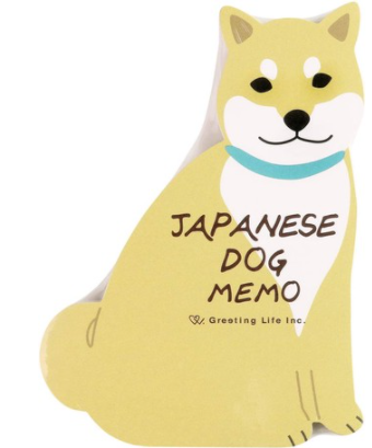Shiba Inu Dog Die Cut Memo