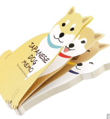 Shiba Inu Dog Die Cut Memo