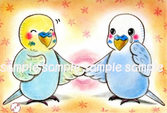 Budgie Budgerigar Parakeet Postcard - Boutique SWEET BIRDIE