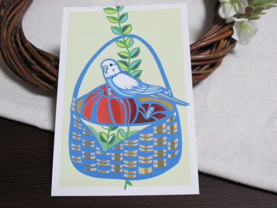 Budgie Budgerigar Parakeet Postcard Yukie-19 - Boutique SWEET BIRDIE