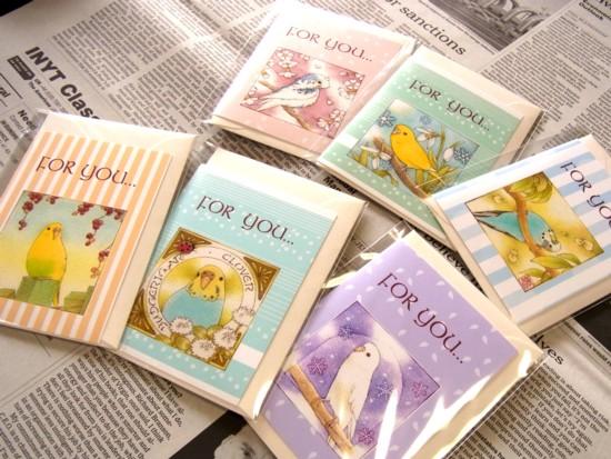 Budgie Budgerigar Parakeet Message Card Note Card - Boutique SWEET BIRDIE