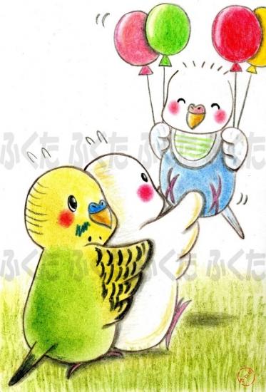 Budgie Budgerigar Parakeet Postcard - Boutique SWEET BIRDIE