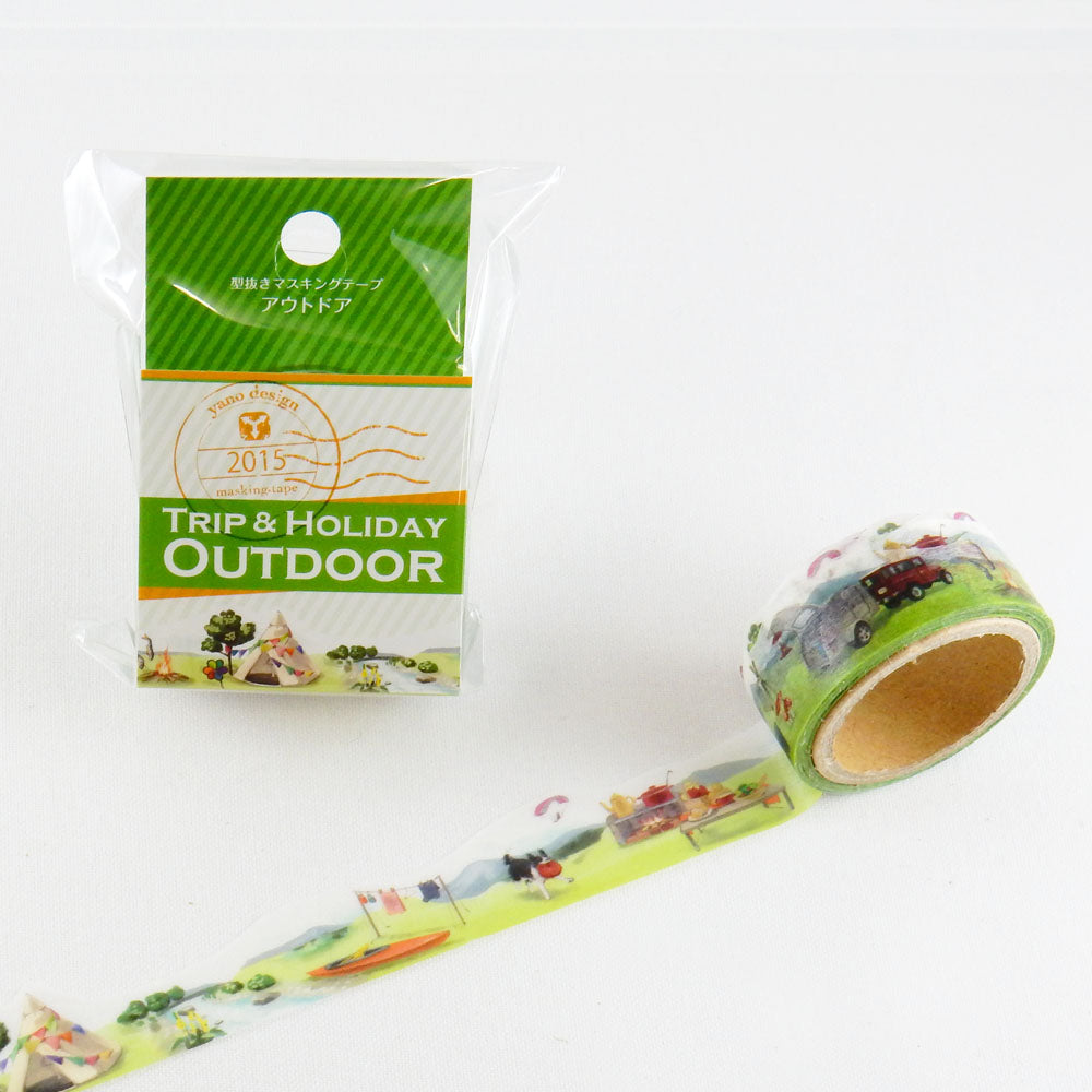 Trip & Holiday Outdoor Japanese Die Cut Washi Tape Masking Tape - Boutique SWEET BIRDIE