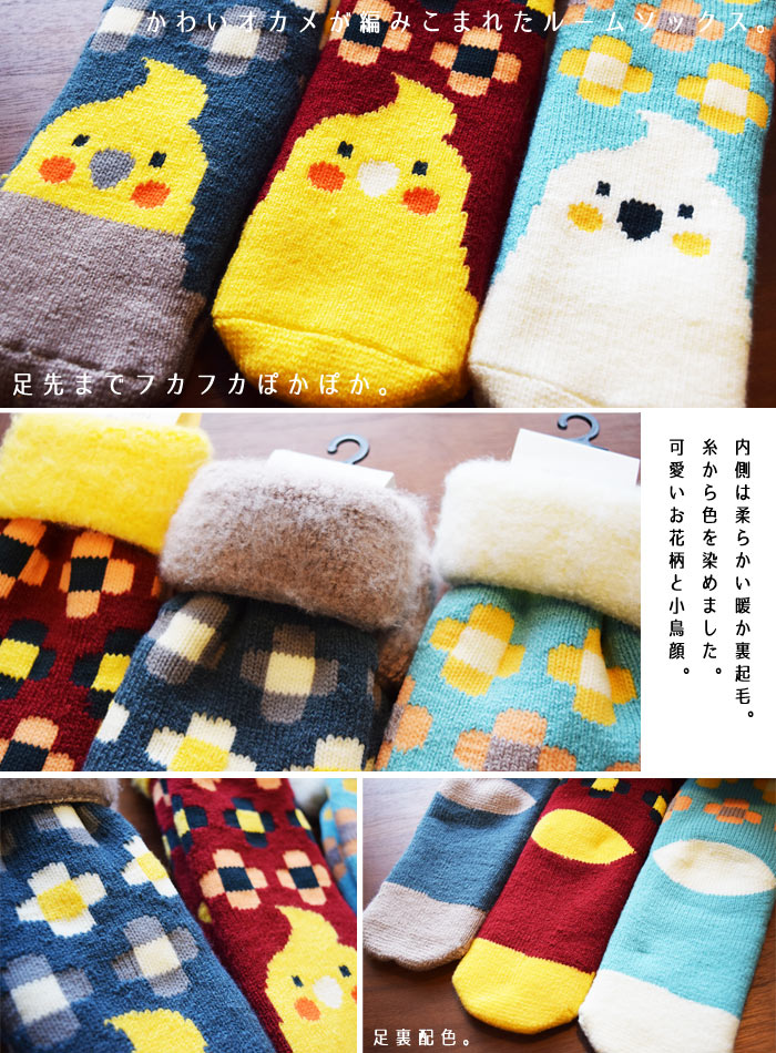 Cockatiel Room Socks - Boutique Sweet Birdie