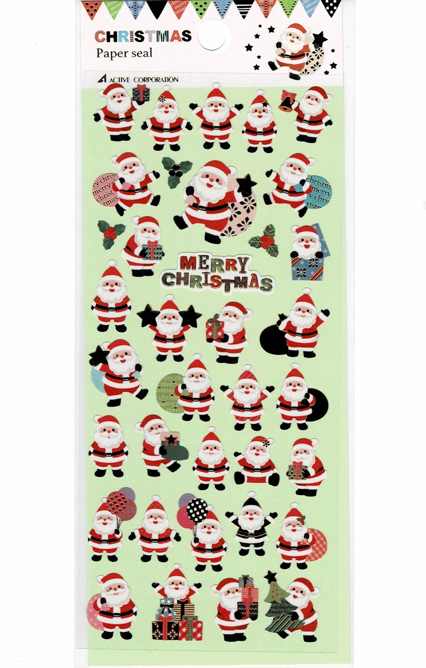 Christmas Stickers with Gold Accent