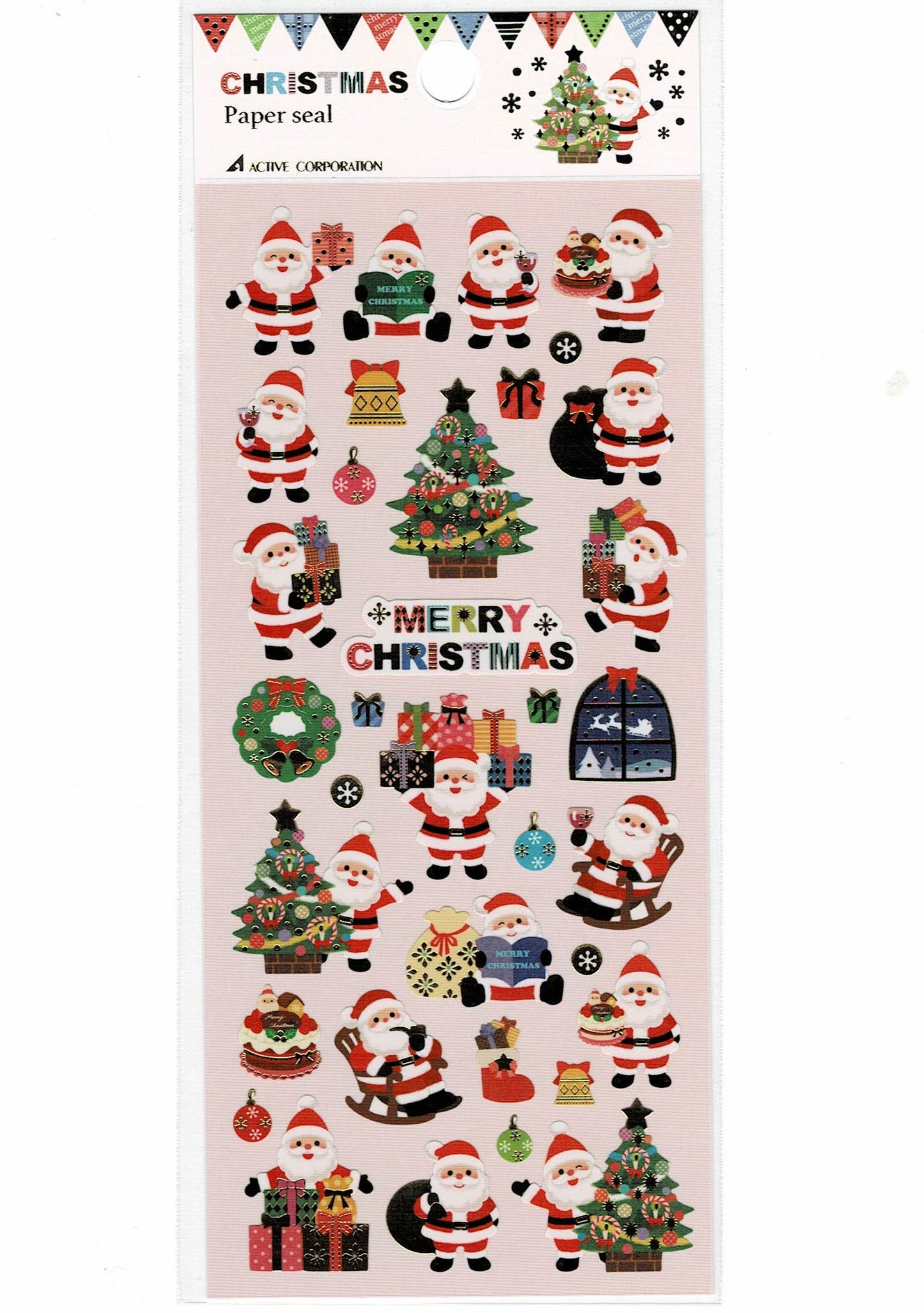 Christmas Stickers with Gold Accent
