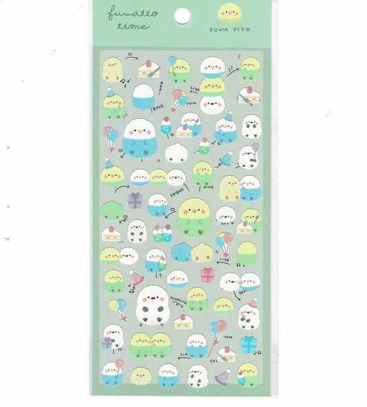 Budgie Parakeet Long-tailed Tit Stickers