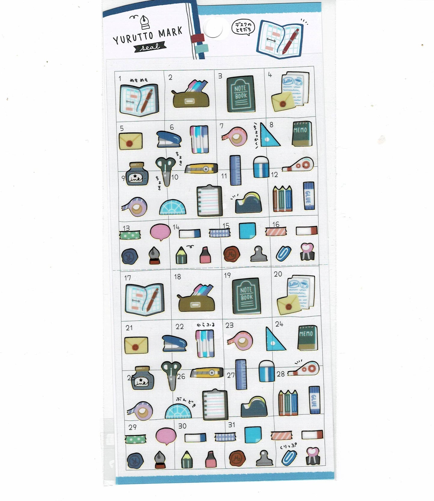 Stationery Stickers with Gold Frame