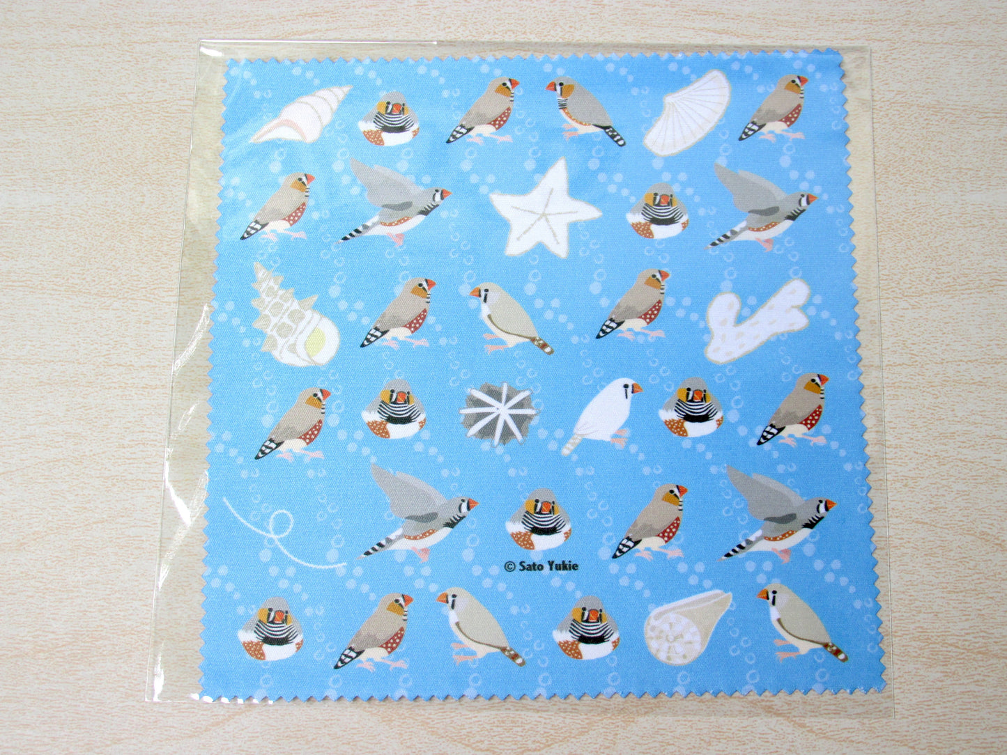 Zebra Finch Lens Cloth Microfiber Cloth