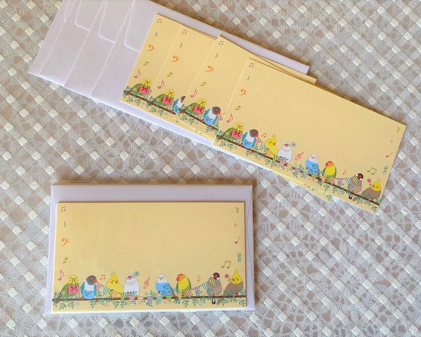 Budgie Lovebird Cockatiel Java Sparrow Mini Gift Card Set